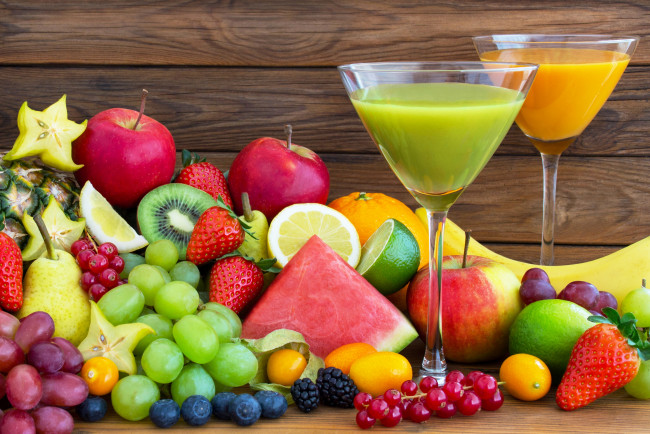 Обои картинки фото еда, напитки,  сок, juice, fresh, fruits, сок, ягоды, фрукты