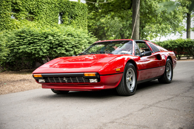 Обои картинки фото ferrari 308, автомобили, ferrari, автопробег, выставка, автошоу