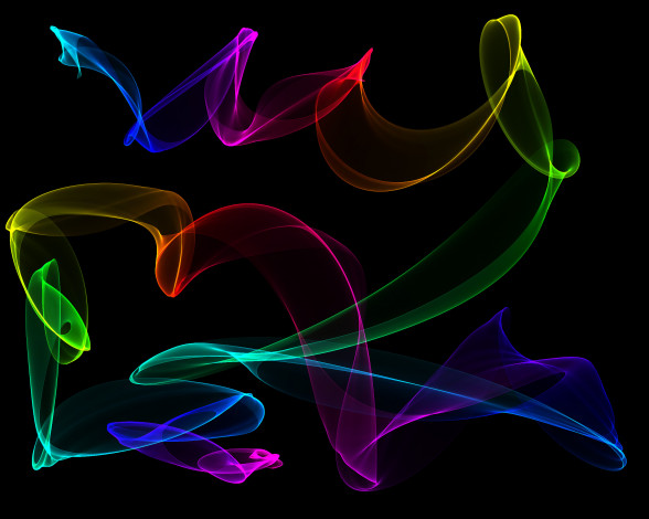 Обои картинки фото 3д графика, абстракция , abstract, дым, линии, цвета