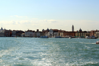 Картинка города венеция+ италия панорама вода