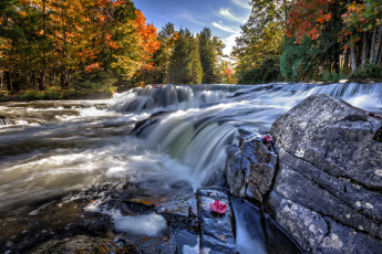 Картинка природа водопады water river stream rocks waterfall вода река поток камни водопад