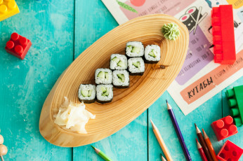 Картинка еда рыба +морепродукты +суши +роллы палочки вкусно лосось рис роллы