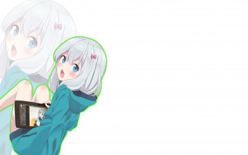 обоя аниме, eromanga-sensei, взгляд, фон, девушка