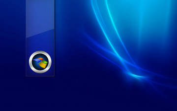 обоя компьютеры, windows 7 , vienna, логотип, фон, синий