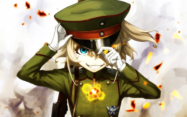 Обои картинки фото аниме, youjo senki, tanya, degurechaff