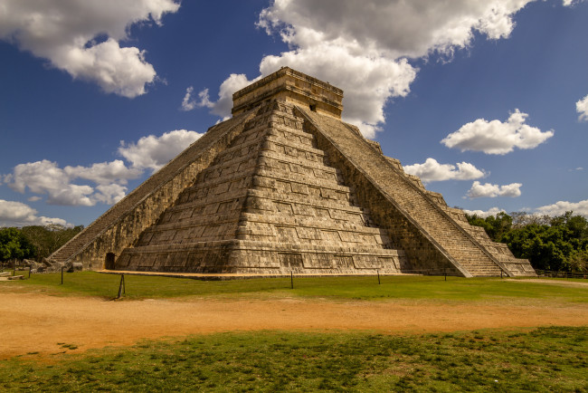 Обои картинки фото города, - исторические,  архитектурные памятники, мексика, Чичен-ица, майя, пирамида, chichen, itza