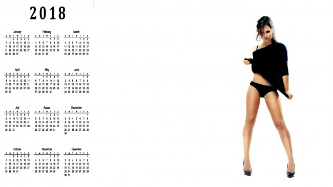 Обои картинки фото календари, девушки, белый, фон, взгляд