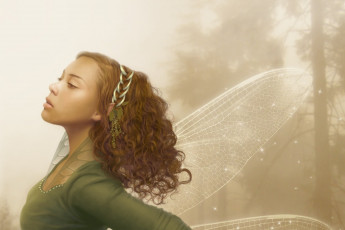 Картинка фэнтези феи девушка фея крылья