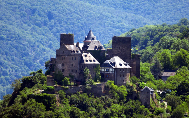 Обои картинки фото schoenburg castle, города, замки германии, schoenburg, castle