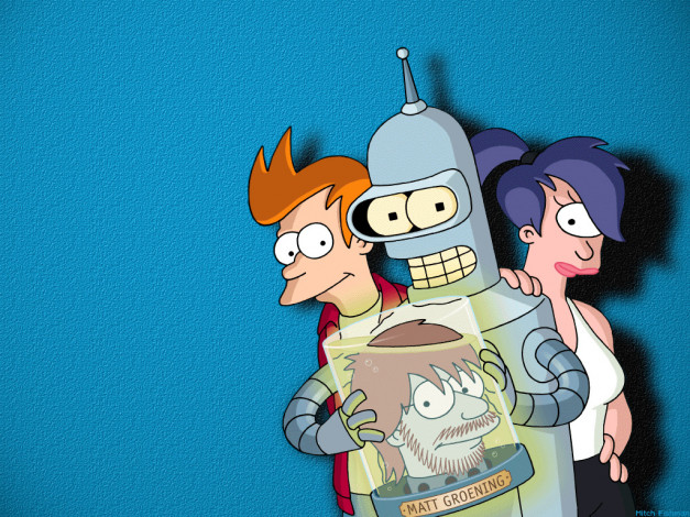 Обои картинки фото мультфильмы, futurama