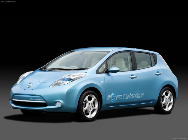 Обои картинки фото nissan, leaf, 2011, автомобили, datsun