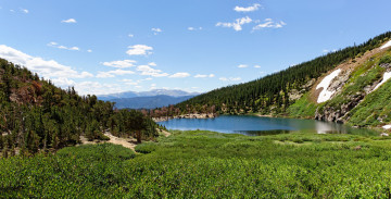 Картинка природа реки озера пейзаж озеро лес горы
