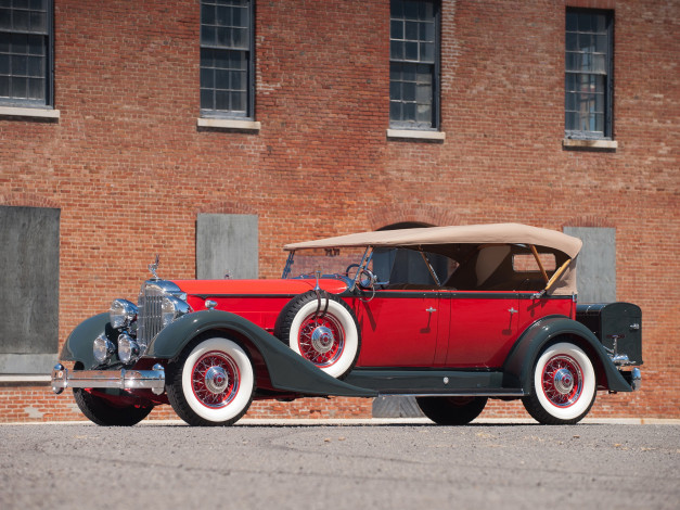 Обои картинки фото 1934, packard, twelve, phaeton, автомобили, ретро