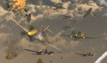Картинка 3д+графика армия+ military бой самолеты