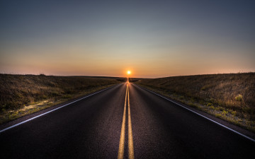 Картинка природа дороги солнце дорога трасса шоссе степь