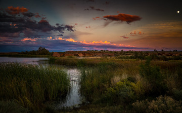 Картинка природа реки озера речка аризона вечер