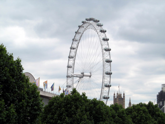 Обои картинки фото the london eye, города, лондон , великобритания, the, london, eye