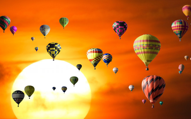 Обои картинки фото авиация, воздушные шары дирижабли, шары