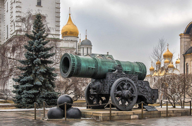 Обои картинки фото царь пушка, города, москва , россия, царь, пушка, москва, кремль