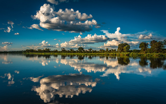 Обои картинки фото the okavango river, africa, природа, реки, озера, the, okavango, river