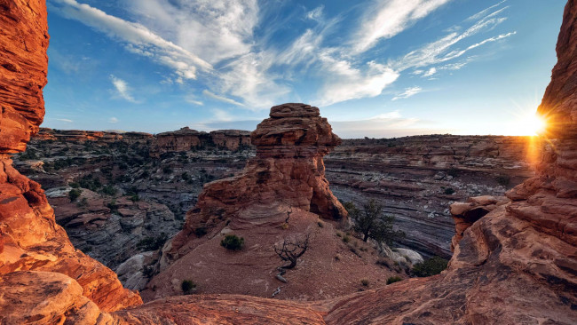 Обои картинки фото canyonlands, moab, utah, природа, горы
