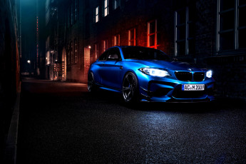 Картинка bmw+m2 автомобили bmw синий улица город