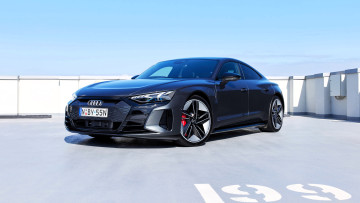 Картинка audi+rs+e-tron+gt+2023 автомобили audi черный площадка