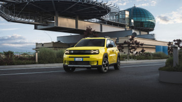 обоя fiat grande panda elettrica, автомобили, fiat, электрoмoбиль, хэтчбек, grande, panda, elettrica