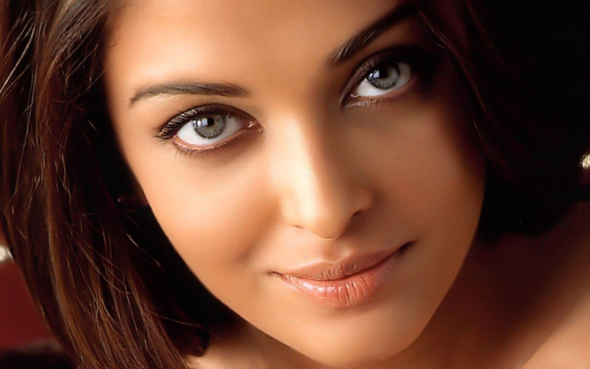 Обои картинки фото девушки, aishwarya rai, актриса, шатенка, лицо