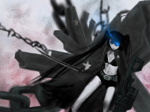 Картинка аниме black rock shooter