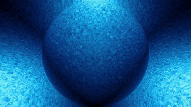 Обои картинки фото 3д, графика, шары, синий, шар