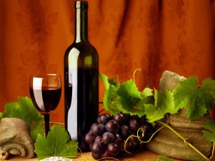 Картинка еда напитки вино виноград бутыль бокал