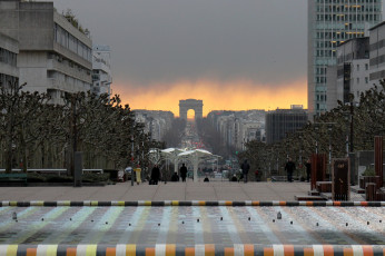 Картинка города париж франция арка