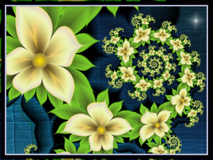 Картинка 3д+графика цветы+ flowers цвета узор фон