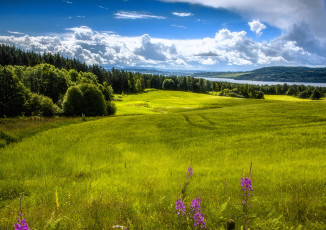 Картинка природа пейзажи долина рингсакер норвегия