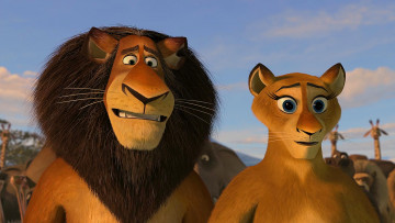 Картинка мультфильмы madagascar +escape+2+africa львица лев