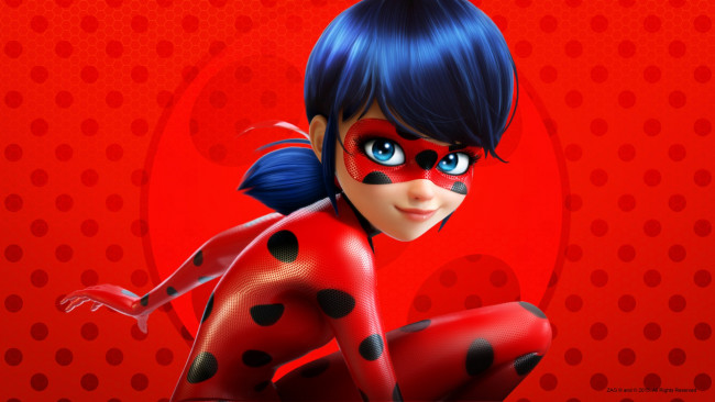 Обои картинки фото мультфильмы, lady bug a super-ko&, 269, ka, miraculous, iadybug, божья, коровка, супер, герой