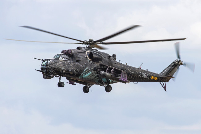 Обои картинки фото mi-35, авиация, вертолёты, вертушка