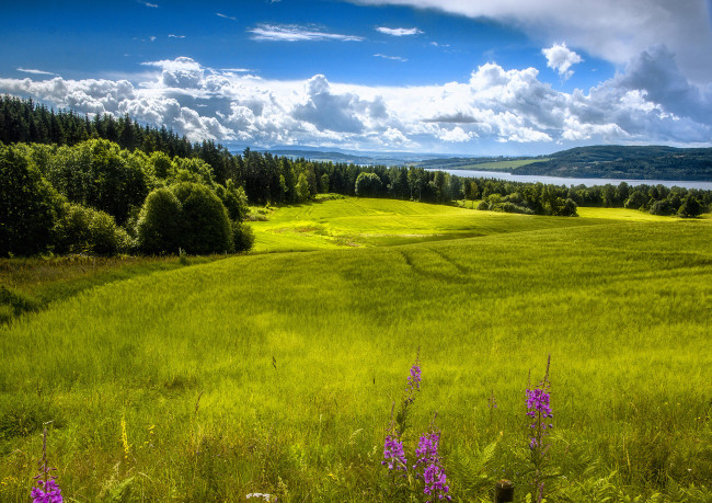 Обои картинки фото природа, пейзажи, долина, рингсакер, норвегия