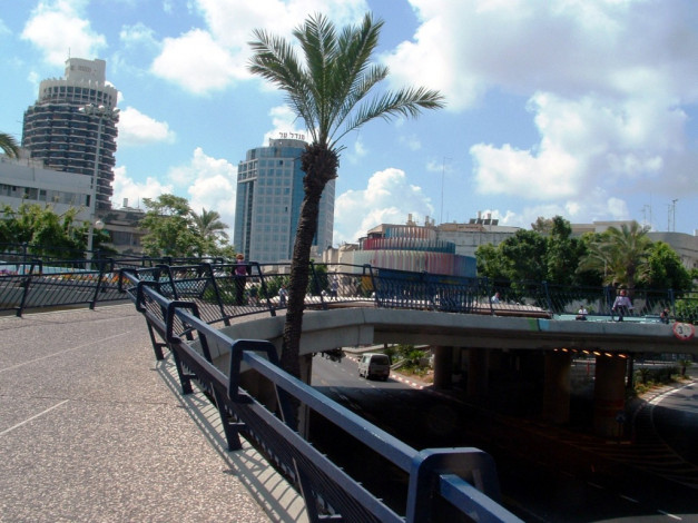 Обои картинки фото тель, авив, города, мосты