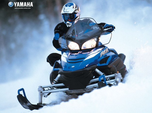 Обои картинки фото yamaha, мотоциклы, снегоходы