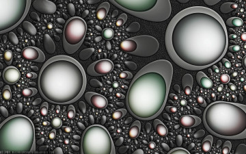 Картинка 3д графика fractal фракталы фрактал тёмный фон
