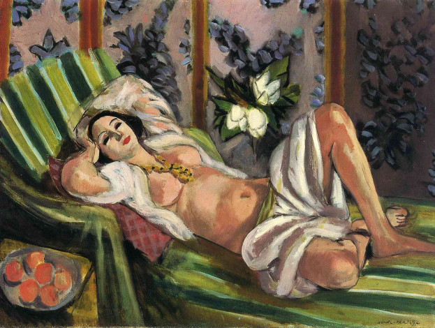 Обои картинки фото henri, matisse, рисованные, одалиска