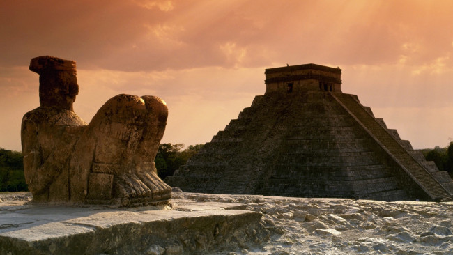 Обои картинки фото chichen, itza, yucatan, mexico, города, исторические, архитектурные, памятники, chichen-itza