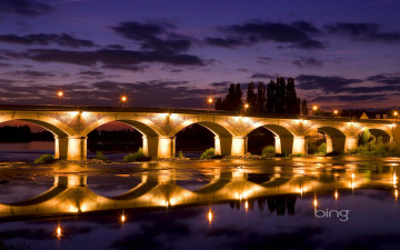Картинка города мосты мост река amboise france