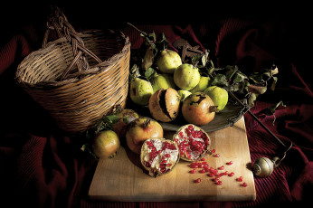 Картинка еда фрукты +ягоды плоды корзина