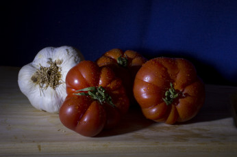 Картинка еда овощи помидоры чеснок