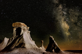 Картинка природа горы млечный путь звезды космос