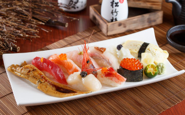 Картинка еда рыба +морепродукты +суши +роллы икра креветки морепродукты рис суши лайм