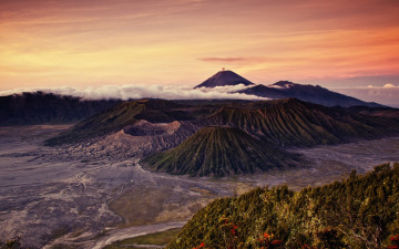 Картинка природа горы гора бромо индонезия